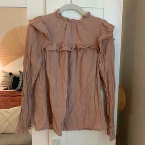 Blush Peasant blouse